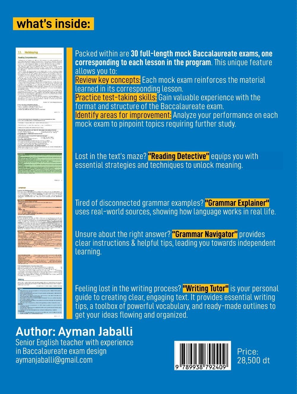 ENGLISH TUTOR BAC